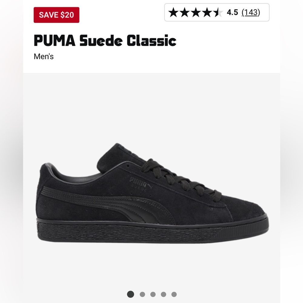 SOLD! Puma suede classic men’s size 7.5 or women’s 9